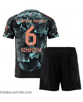 Günstige Bayern Munich Joshua Kimmich #6 Auswärts Trikotsatzt Kinder 2024-25 Kurzarm (+ Kurze Hosen)